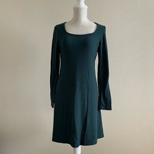 Old Navy Medium Skater Long Sleeve Dress in Teal